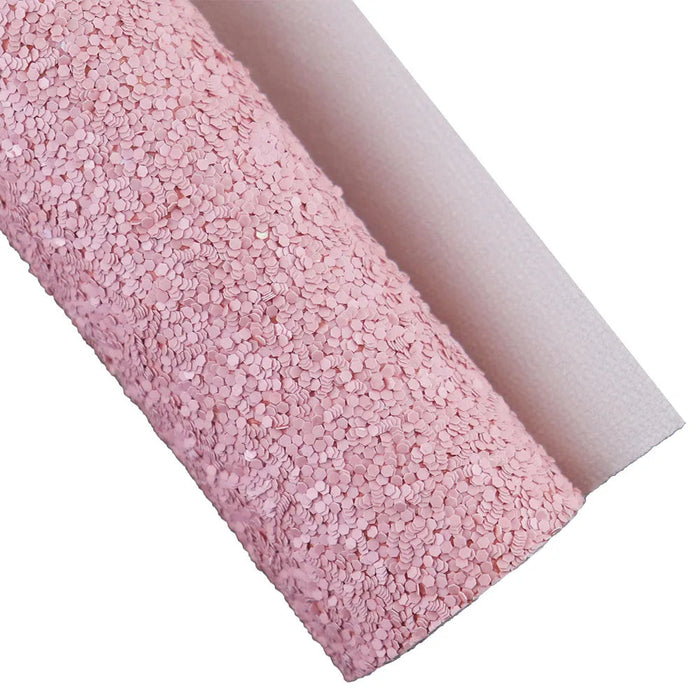 Pink Glitter Faux Leather Crafting Kit for Handmade Earrings and Hair Accessories