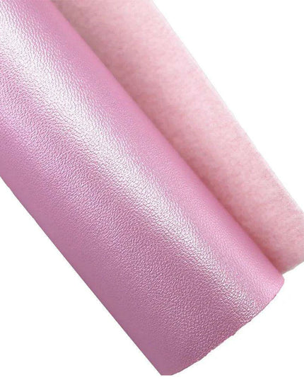 Glittering Pink Faux Leather Crafting Set for DIY Earrings and Hair Accessories