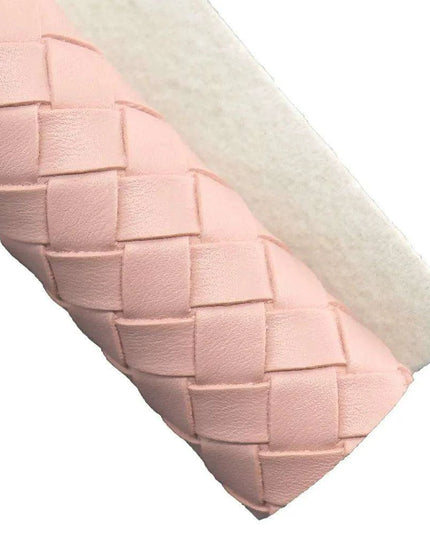 Glittering Pink Faux Leather Crafting Set for DIY Earrings and Hair Accessories