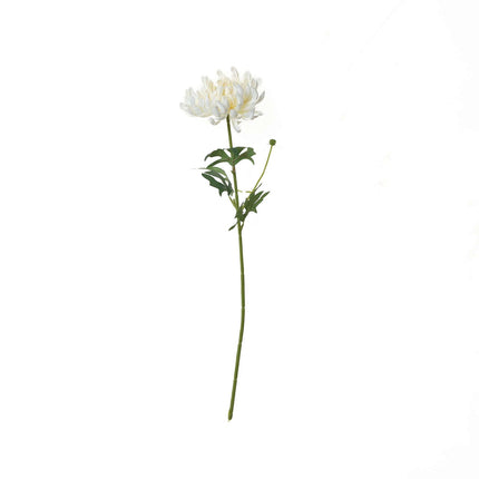 AliKopy 27" Ivory Artificial Silk Chrysanthemum Bouquet - Large Faux F