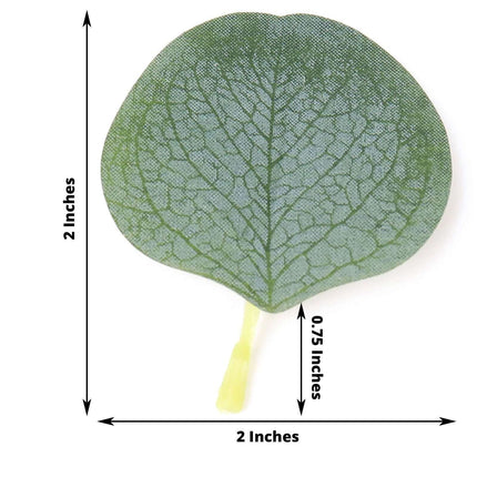 AliKopy 200 Pcs Frosted Eucalyptus Leaves - Lifelike Faux Greenery Dec