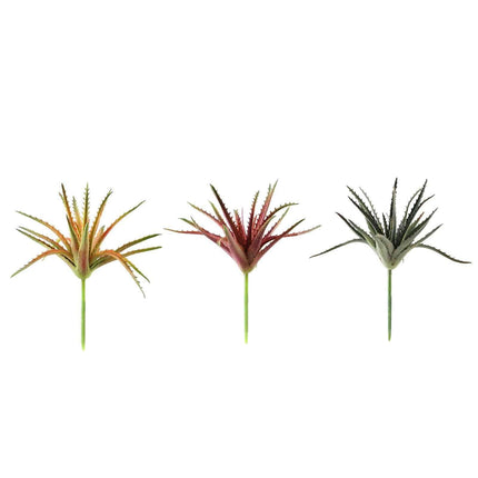 AliKopy 3 Pack 12" PVC Aloe Cameronii - Realistic, Low Maintenance Suc