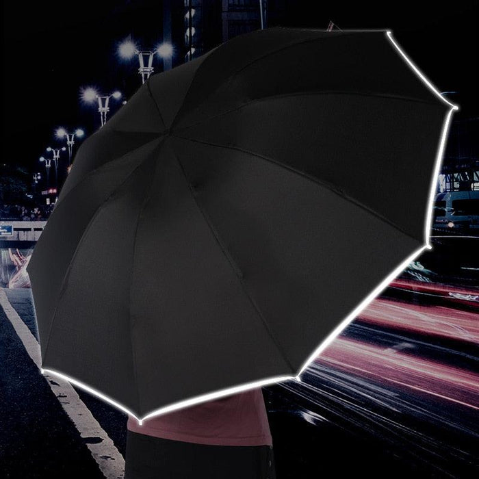 Light-emitting LED Automatic Reverse Umbrella with Ten-bones Folding