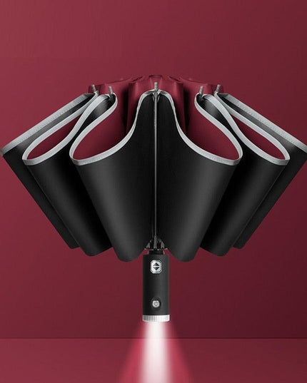 Smart LED Reverse Umbrella - Premium Executive