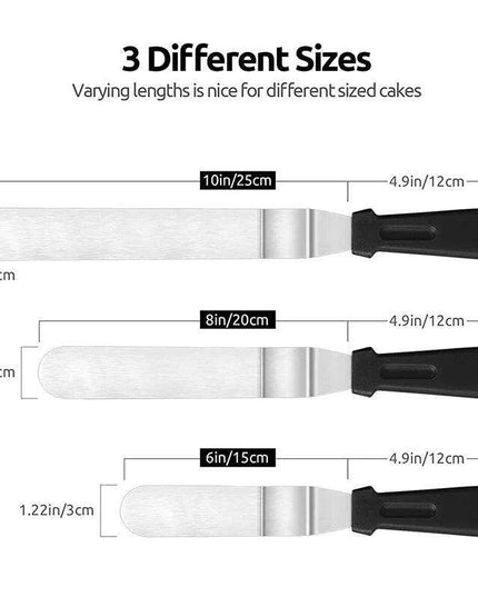 Professional Culinary Stainless Steel Spatula Set for Baking Perfection