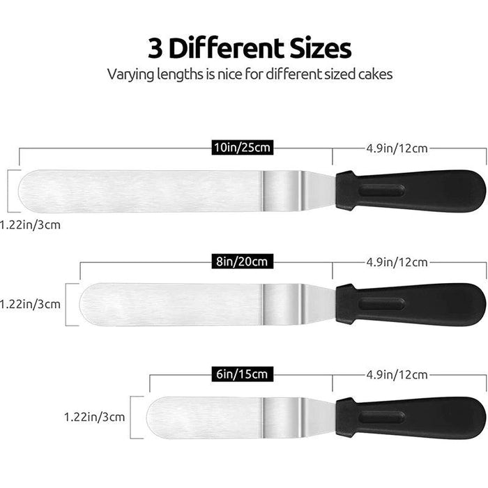Professional Culinary Stainless Steel Spatula Set for Baking Perfection