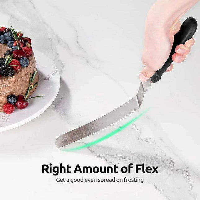 Professional Culinary Stainless Steel Spatula Set for Baking Perfection