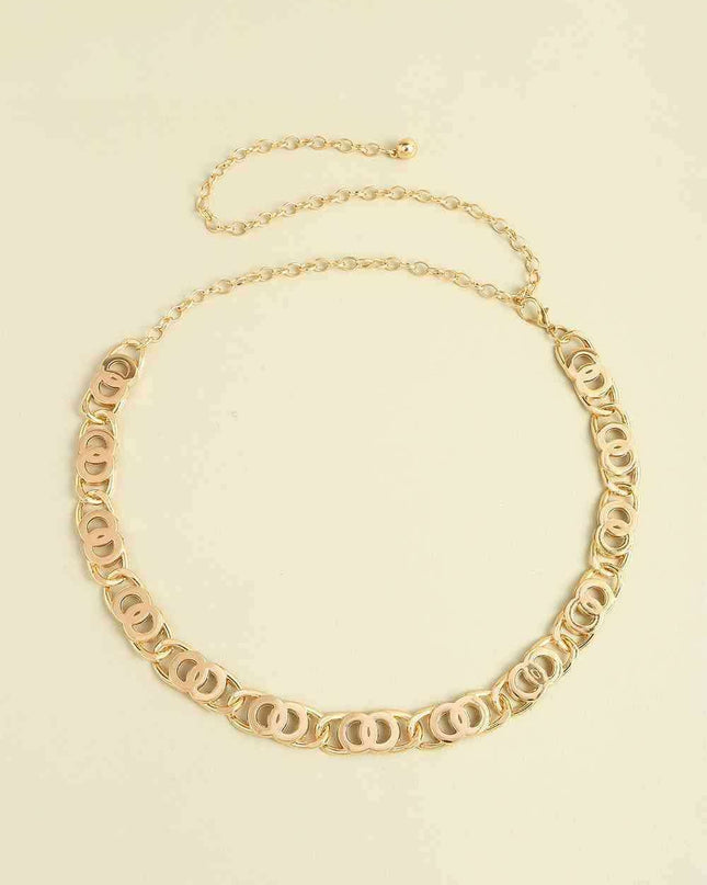 Premium Alloy Lobster Clasp Fashion Belt for Effortless Style