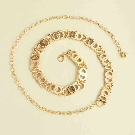 Premium Alloy Lobster Clasp Fashion Belt for Effortless Style