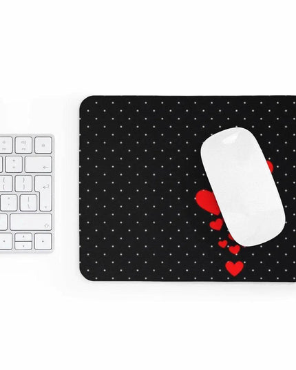 Delightful Hearts & Dots Mouse Pad: The Perfect Blend of Style and Functionality