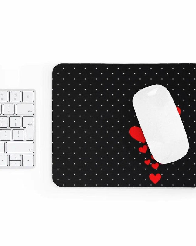 Delightful Hearts & Dots Mouse Pad: The Perfect Blend of Style and Functionality