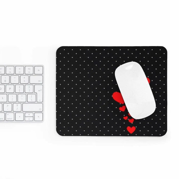 Love Hearts Polka dots Rectangular Gaming Mouse Pad