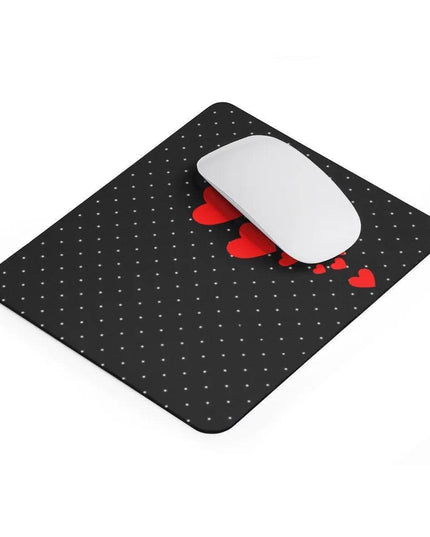 Delightful Hearts & Dots Mouse Pad: The Perfect Blend of Style and Functionality
