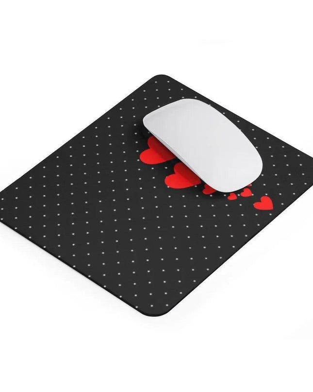 Delightful Hearts & Dots Mouse Pad: The Perfect Blend of Style and Functionality