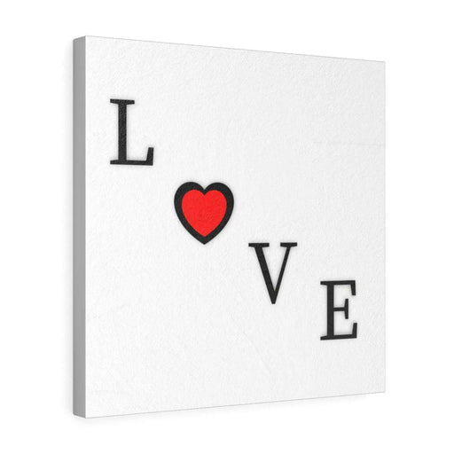 Elegant LOVE Letters Leather Wall Art Gallery Wrap
