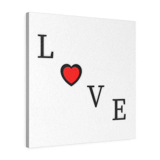 Elegant LOVE Letters Leather Wall Art Gallery Wrap