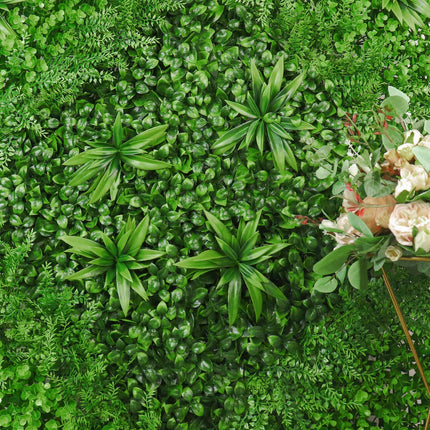 AliKopy 13 Sq. ft. UV Protected Artificial Boxwood Wall - 4 Panels