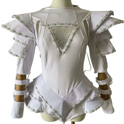 Radiant Glow LED Performance Leotard - Dazzling Dancewear