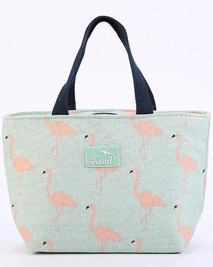 Charming Flamingo Insulated Lunch Tote - Stylish Mealtime Companion