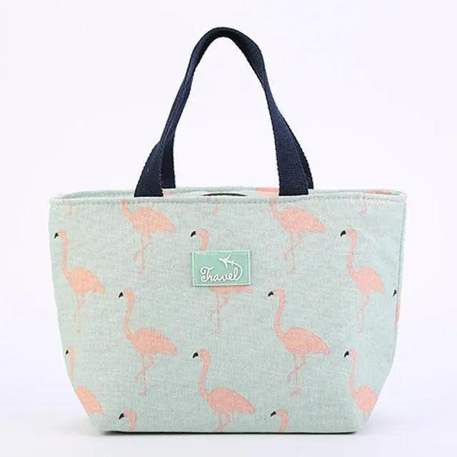 Charming Flamingo Insulated Lunch Tote - Stylish Mealtime Companion