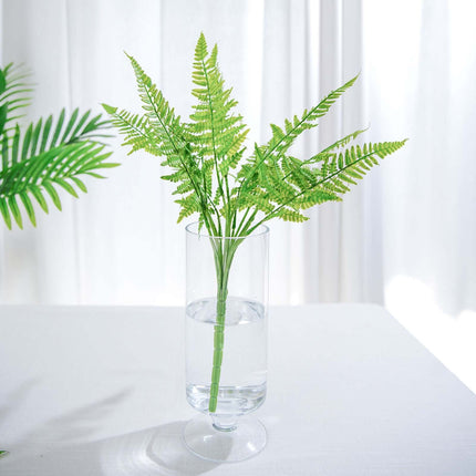 AliKopy 19" Green Artificial Boston Fern - Lifelike Indoor Faux Plant