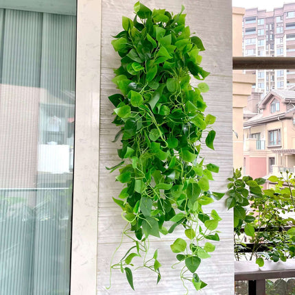 AliKopy 3-Pack Green Pothos Artificial Ivy Vines - 3ft Silk Leaves Gar