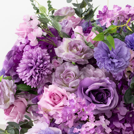 AliKopy 22" Lavender Lilac Silk Flower Centerpiece - Pre-Arranged Bouq
