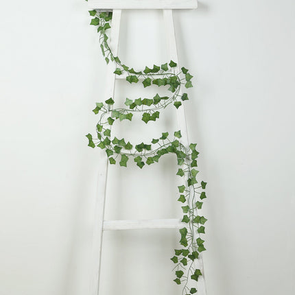 AliKopy 12 Pack 6.5ft Silk Ivy Leaf Garland - UV Resistant, Easy Hang