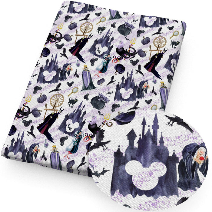 Elegant Halloween Villains Collection Faux Leather Sheets for Sophisticated Crafting