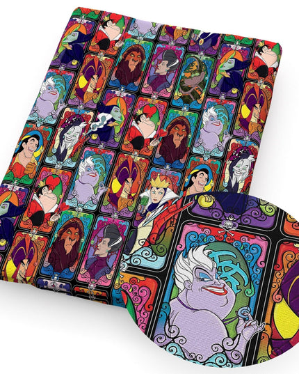 Villains' Elegance: Exquisite Faux Leather Crafting Sheets