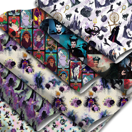 Villains' Elegance: Exquisite Faux Leather Crafting Sheets