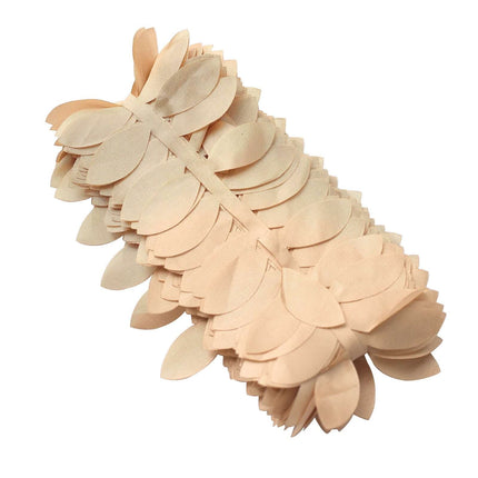 AliKopy Taffeta Ribbon Sash, 4" Leaf Petal Design, 50ft, Elegant Garla