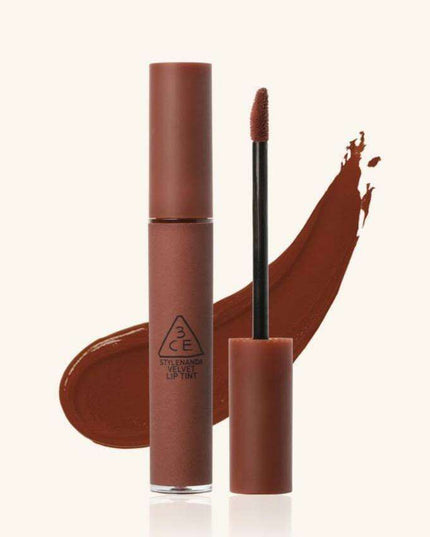 Luxe Velvet Hydrating Lip Tint - 3CE Bitter Hour 4g - For Plump and Vibrant Lips