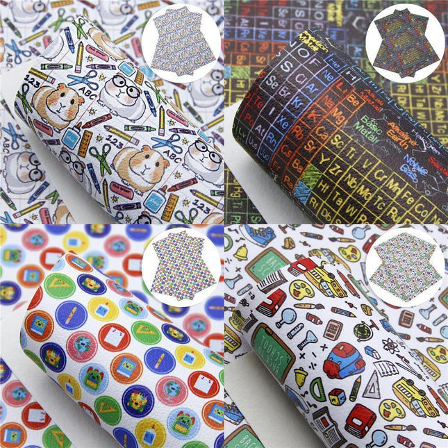 Chic Lychee Faux Leather Crafting Kit for Trendy DIY Back-to-School Projects