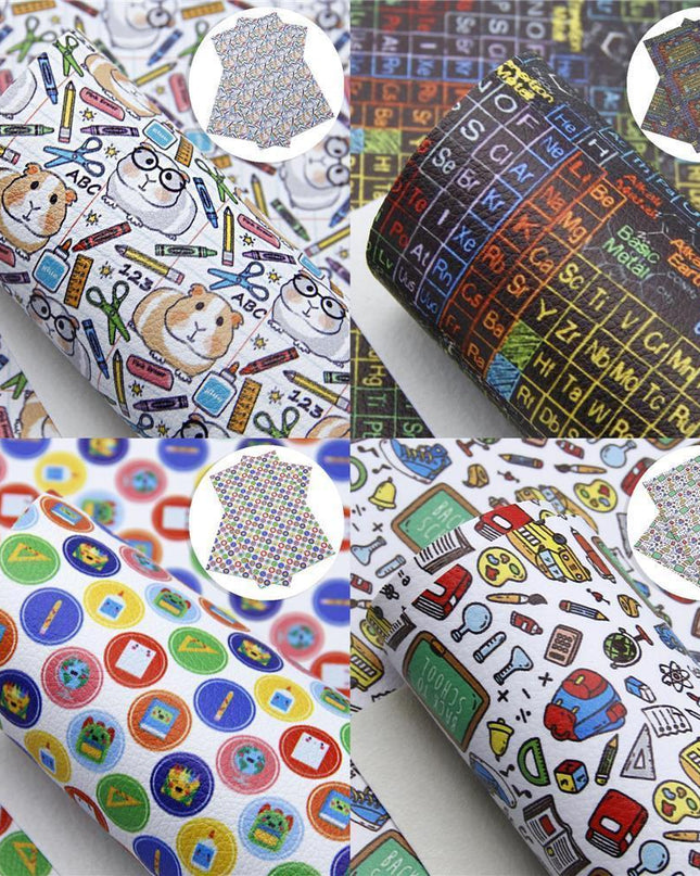 Chic Lychee Faux Leather Crafting Kit for Trendy DIY Back-to-School Projects