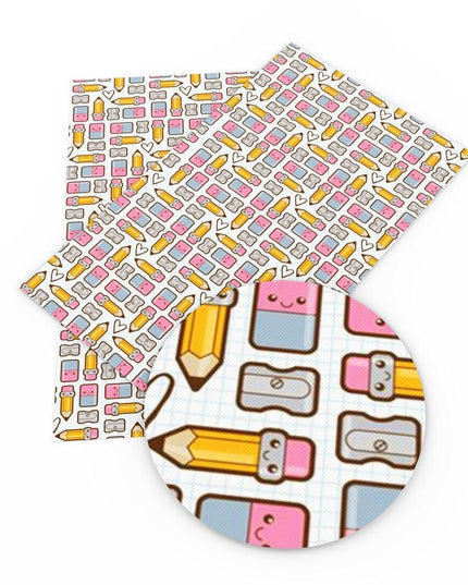 Chic Lychee Faux Leather Crafting Kit for Trendy DIY Back-to-School Projects