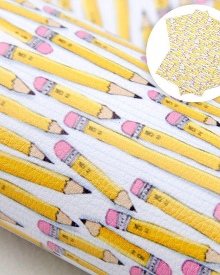 Chic Lychee Faux Leather Crafting Kit for Trendy DIY Back-to-School Projects