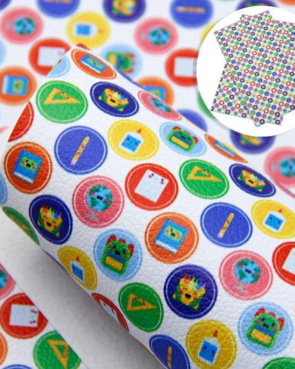 Chic Lychee Faux Leather Crafting Kit for Trendy DIY Back-to-School Projects