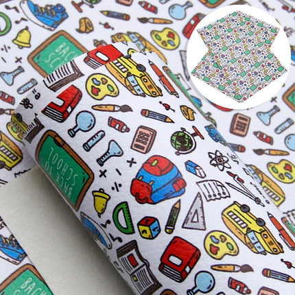 Chic Lychee Faux Leather Crafting Kit for Trendy DIY Back-to-School Projects