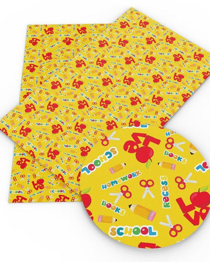 Chic Lychee Faux Leather Crafting Kit for Trendy DIY Back-to-School Projects