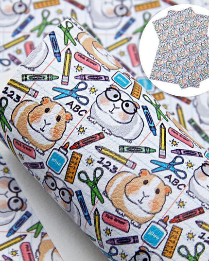 Chic Lychee Faux Leather Crafting Kit for Trendy DIY Back-to-School Projects