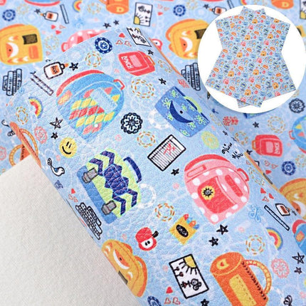 Chic Lychee Faux Leather Crafting Kit for Trendy DIY Back-to-School Projects