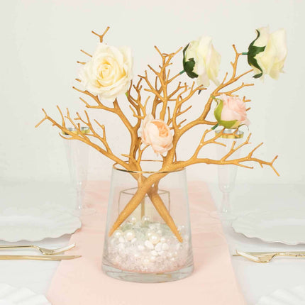 AliKopy 10-Pack Metallic Gold Manzanita Tree Branches, 14" Centerpiece