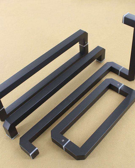 Luxurious Matte Black Bathroom Door Handle - Enhance Your Shower Space