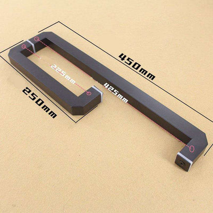 Luxurious Matte Black Bathroom Door Handle - Enhance Your Shower Space