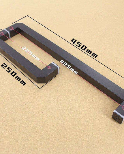 Luxurious Matte Black Bathroom Door Handle - Enhance Your Shower Space