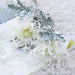 Opulent Short Branch Crab Claw Fork Pincushion Bouquet with Christmas Garland Vase