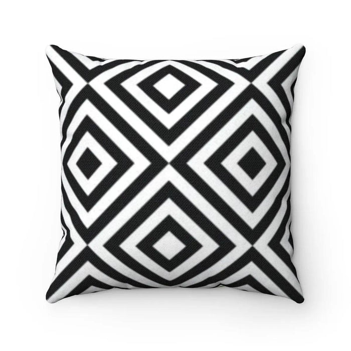 Abstract Reversible Decorative Pillowcase with Vibrant Prints