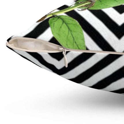 Chic Reversible Bird Pattern Pillow Cover for Stylish Home Decor