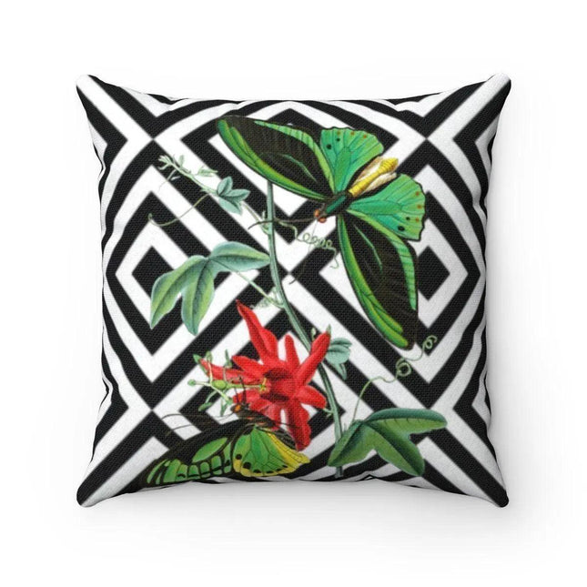 Chic Reversible Butterfly Throw Pillow Cover for Stylish Décor